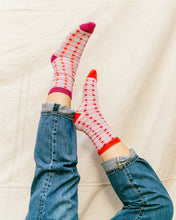 Load image into Gallery viewer, Soft Haus X The Endery Deadstock Socks - Check - Blue & Berry
