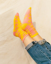 Load image into Gallery viewer, Soft Haus X The Endery Deadstock Socks - Flower - Sun & Blush