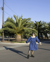 Load image into Gallery viewer, Greta Dress - Blue Plaid - Final Sale