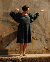 Load image into Gallery viewer, Greta Dress - Black Dot - Final Sale