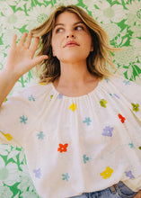 Load image into Gallery viewer, Belle Top - White Flowers