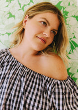 Load image into Gallery viewer, Belle Top - Black and White Check