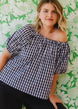 Load image into Gallery viewer, Belle Top - Black and White Check