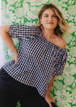 Load image into Gallery viewer, Belle Top - Black and White Check