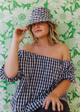 Load image into Gallery viewer, Belle Top - Black and White Check