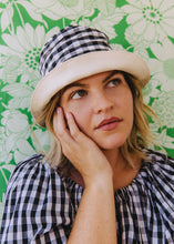 Load image into Gallery viewer, Belle Top - Black and White Check