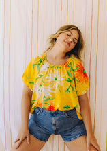 Load image into Gallery viewer, Belle Top - Yellow Flowers