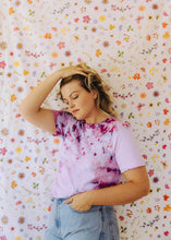 Load image into Gallery viewer, Dust Dye T-Shirt - Peony Blooms