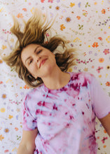 Load image into Gallery viewer, Dust Dye T-Shirt - Peony Blooms