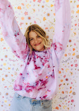 Load image into Gallery viewer, Dust Dye Sweatshirt - Peony Blooms