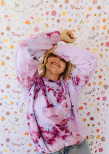 Load image into Gallery viewer, Dust Dye Sweatshirt - Peony Blooms