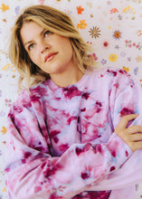 Load image into Gallery viewer, Dust Dye Sweatshirt - Peony Blooms