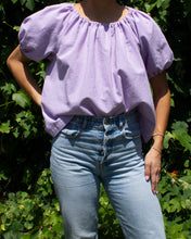Load image into Gallery viewer, Belle Top - Lavender Gingham