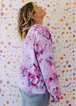 Load image into Gallery viewer, Dust Dye Sweatshirt - Peony Blooms
