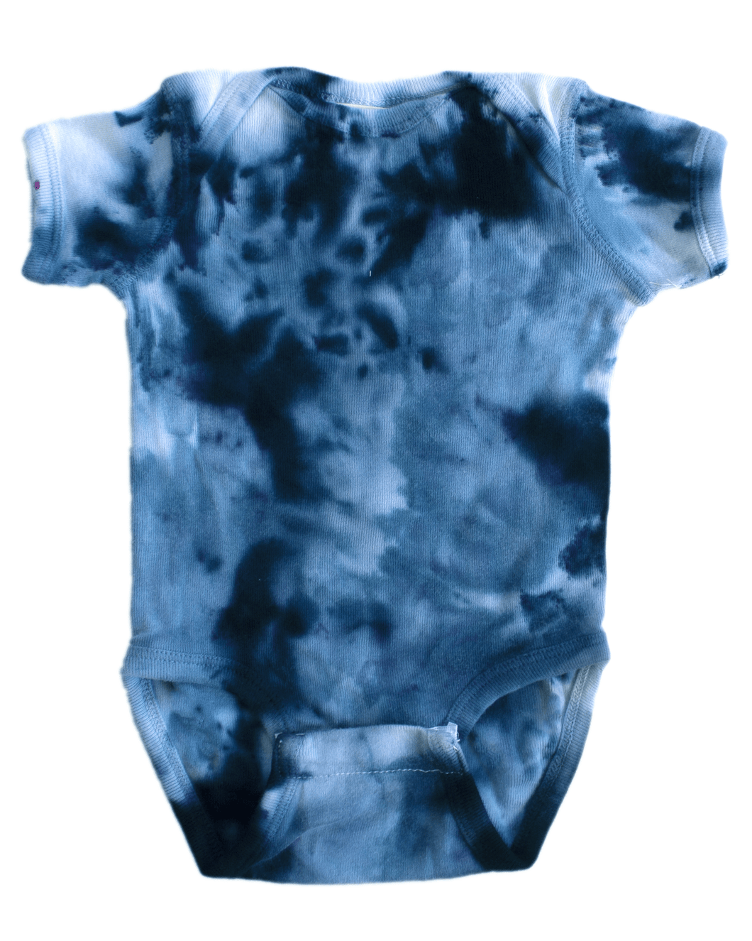 Dust Dye Baby Short Sleeve Onesie - Blueberry Season