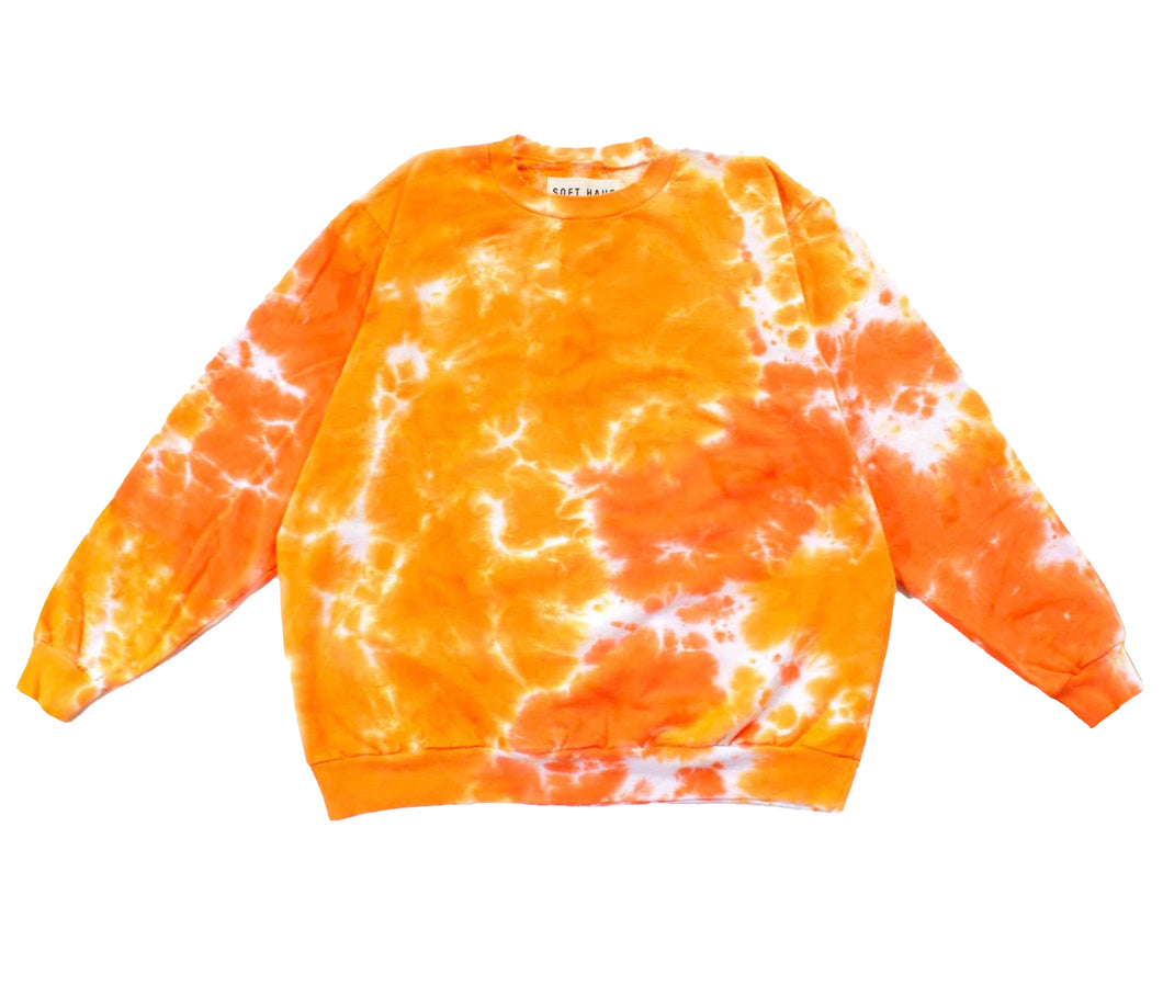Hand Dye Sweatshirt - Orange Soda