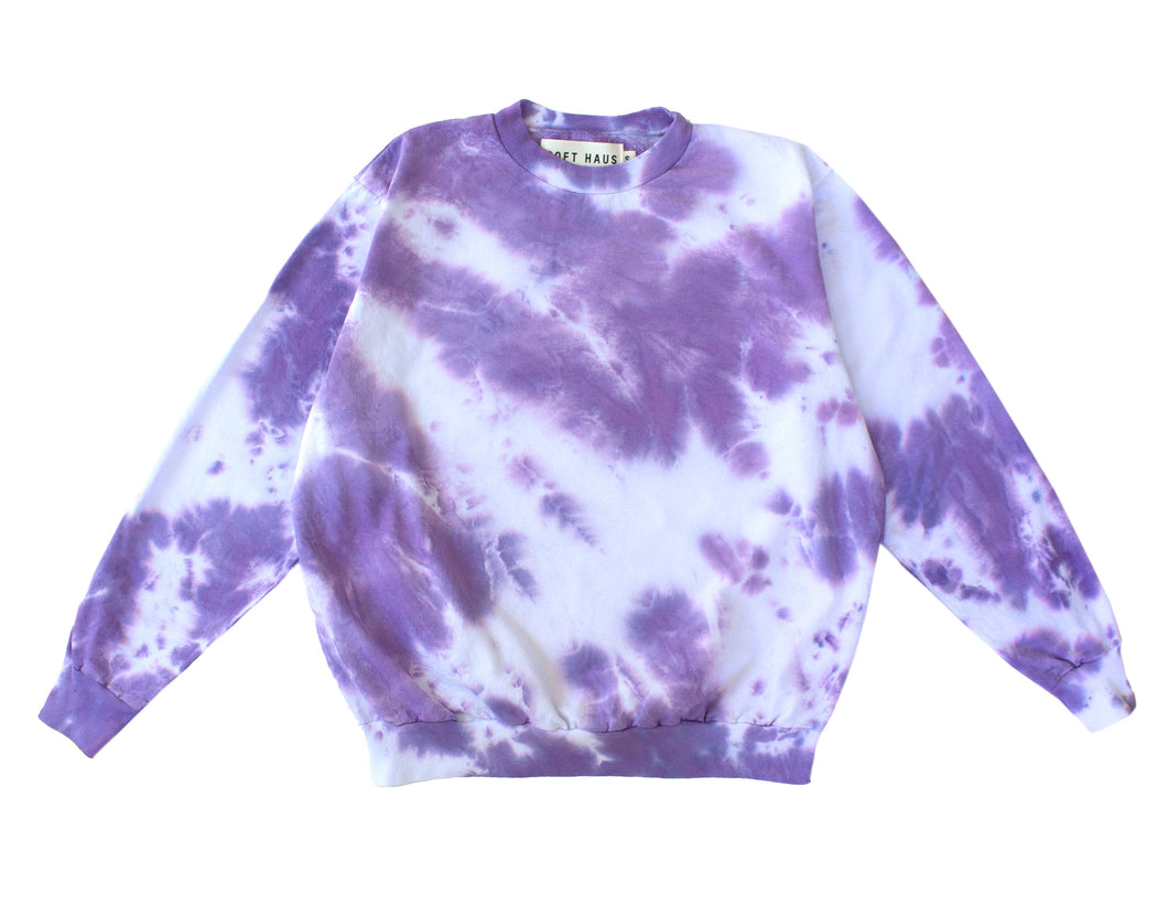 Static Dye Sweatshirt - Turning Violet, Violet